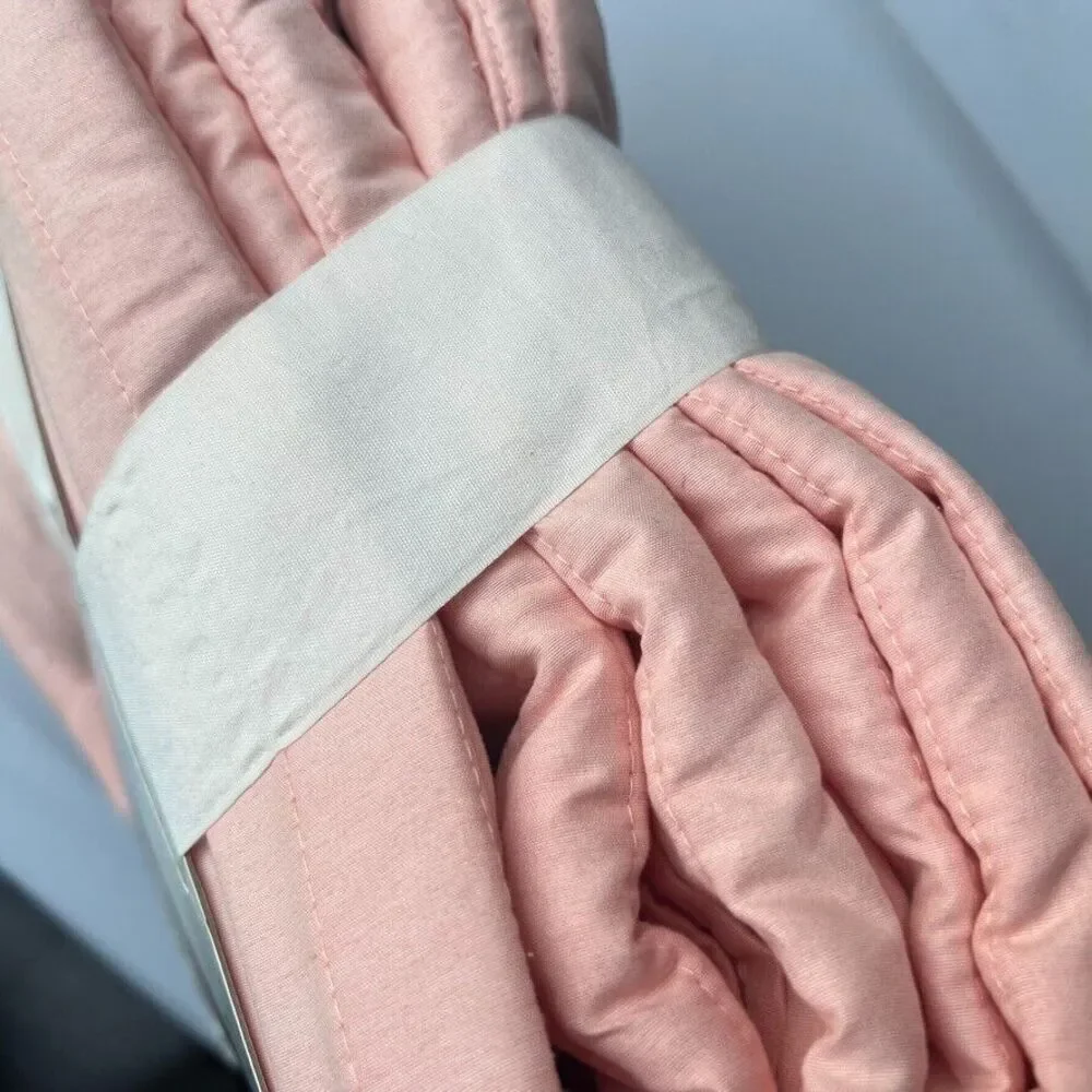 Project 62 Garment Washed Channel Stitch Quilt Pink Twin / XL Twin NEW